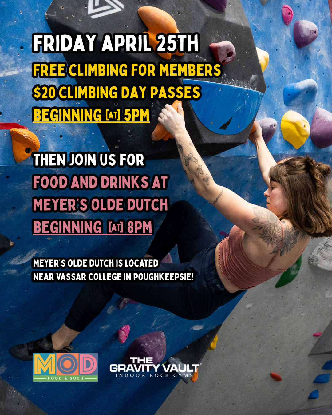 climbing happy hour description